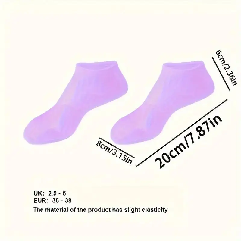 1Pair Silicone Moisturizing Foot Socks For Dry Cracked Feet Foot Care Socks Spa Pedicure Socks Massage Moisturizing Gel Socks+~ view 6