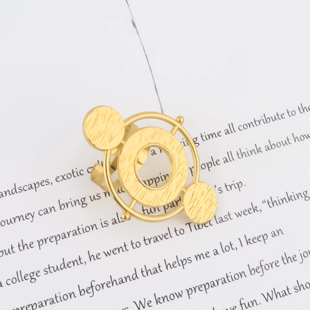 18k Gold Plated Earrings with Ring Set for Party New Design Ladies Clip Earrings and Finger Ring Set for Engagement Party Gifts