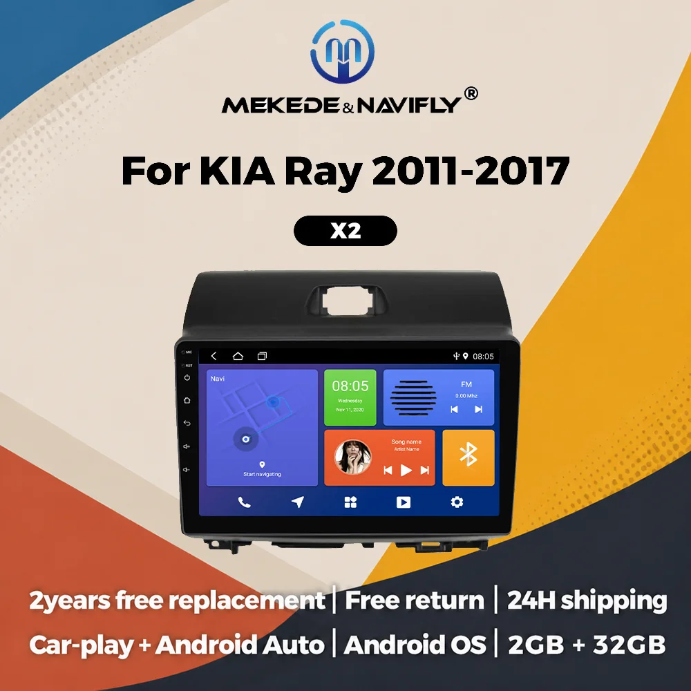 Car Radio Wireless Carplay Android Auto All In One For KIA Ray 2011-2017 2din Multimedia Video Player GPS Navigation Autoradio