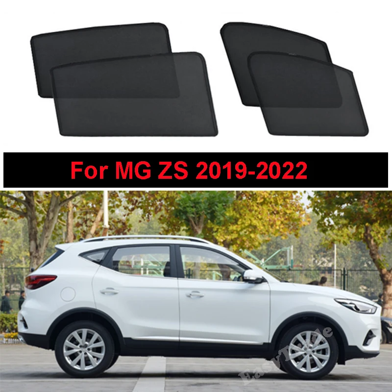 For MG ZS 2020 2021 2022 Accessories Front Rear Window Magnetic Sunshade Car Side Window Mesh Curtain UV Protection Sun Visor