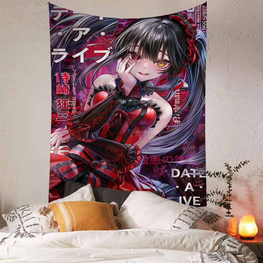 Tokisaki Kurumi Anime Whitepaper Poster HD Quality Poster Wall Art Painting Study Room Wall Decor