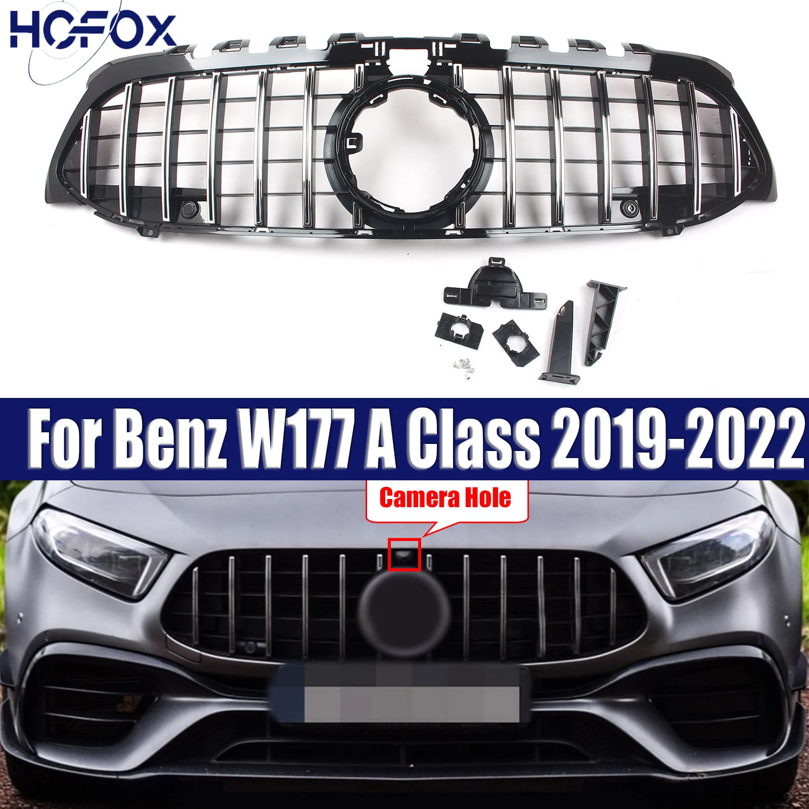 

For Mercedes Benz W177 A Class 2019-2022 Bumper Mesh Racing Grille