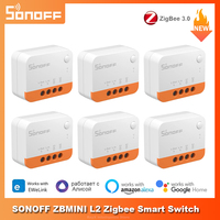 SONOFF ZBMINIL2 Smart Switch No Neutral Wire Required Smart Home 2 Way Wireless Control Work with eWeLink Alexa Google Home