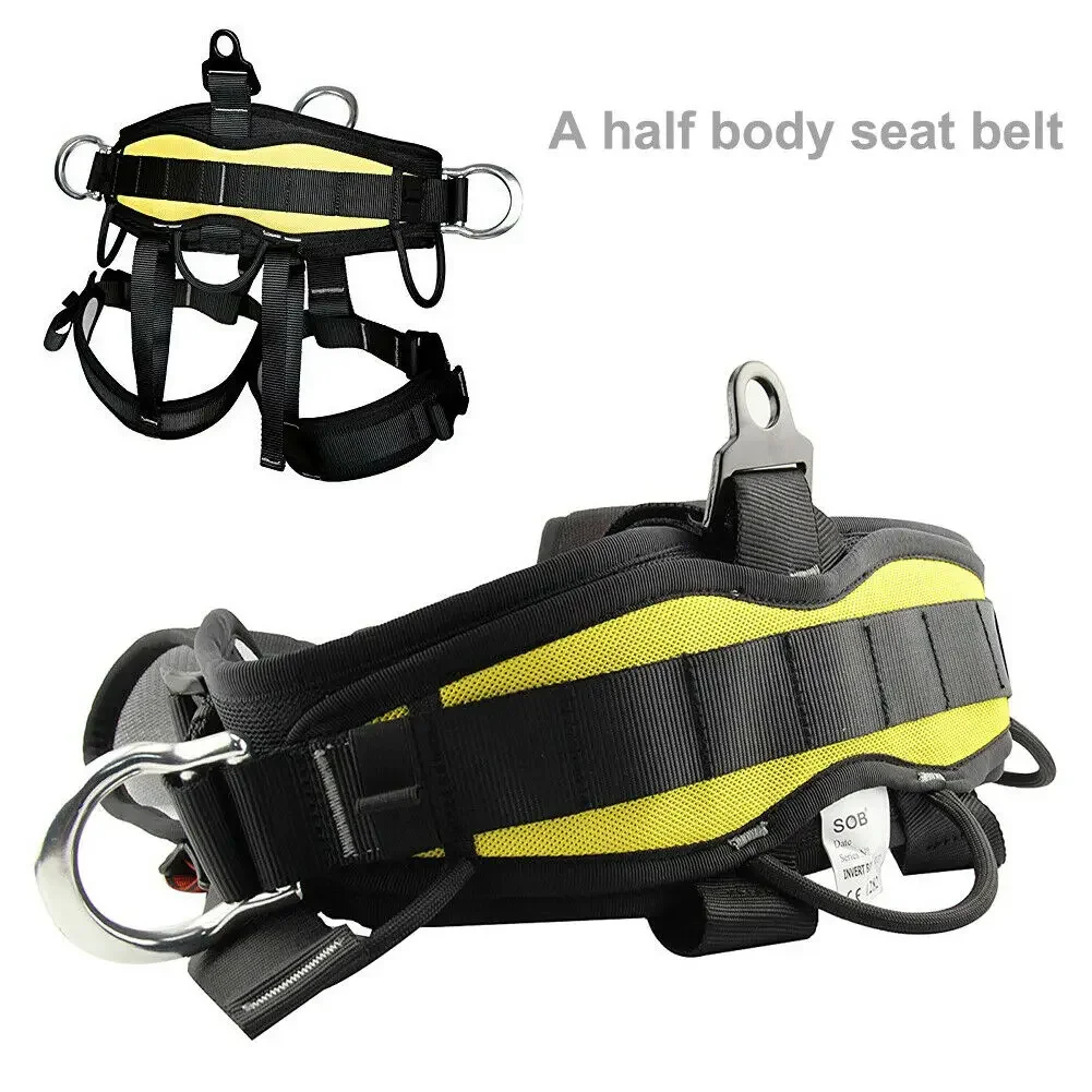 Safety Harness Lower Body Strap Climbing Belt Equipment Downhill Aerial Work Outdoor Expansion Rappelling Mountaineering Protect