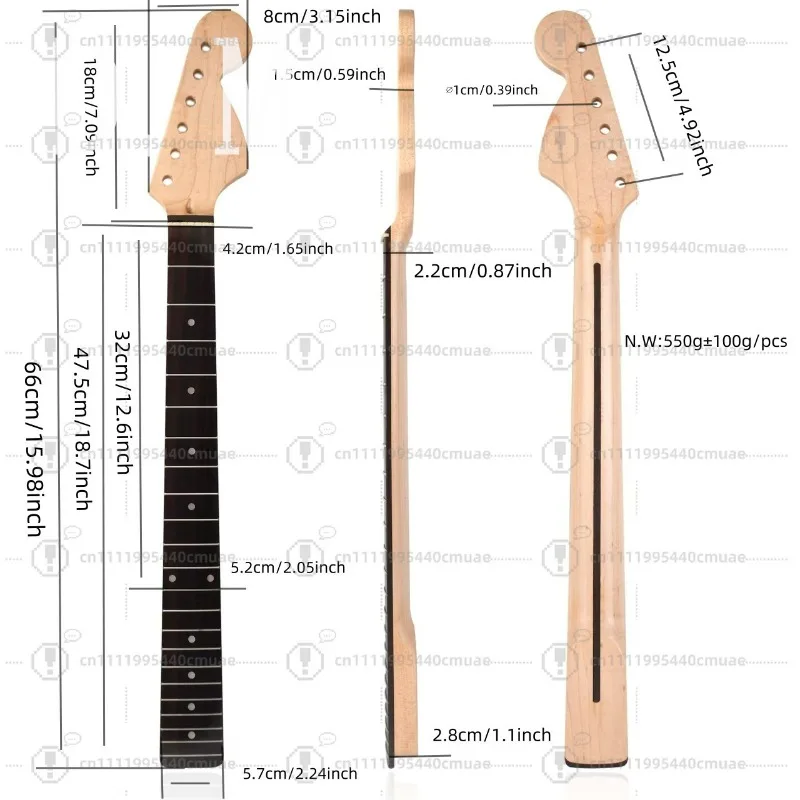 guitar-accessories-neck-right-handle-material-fret-maple-3-color-forehand
