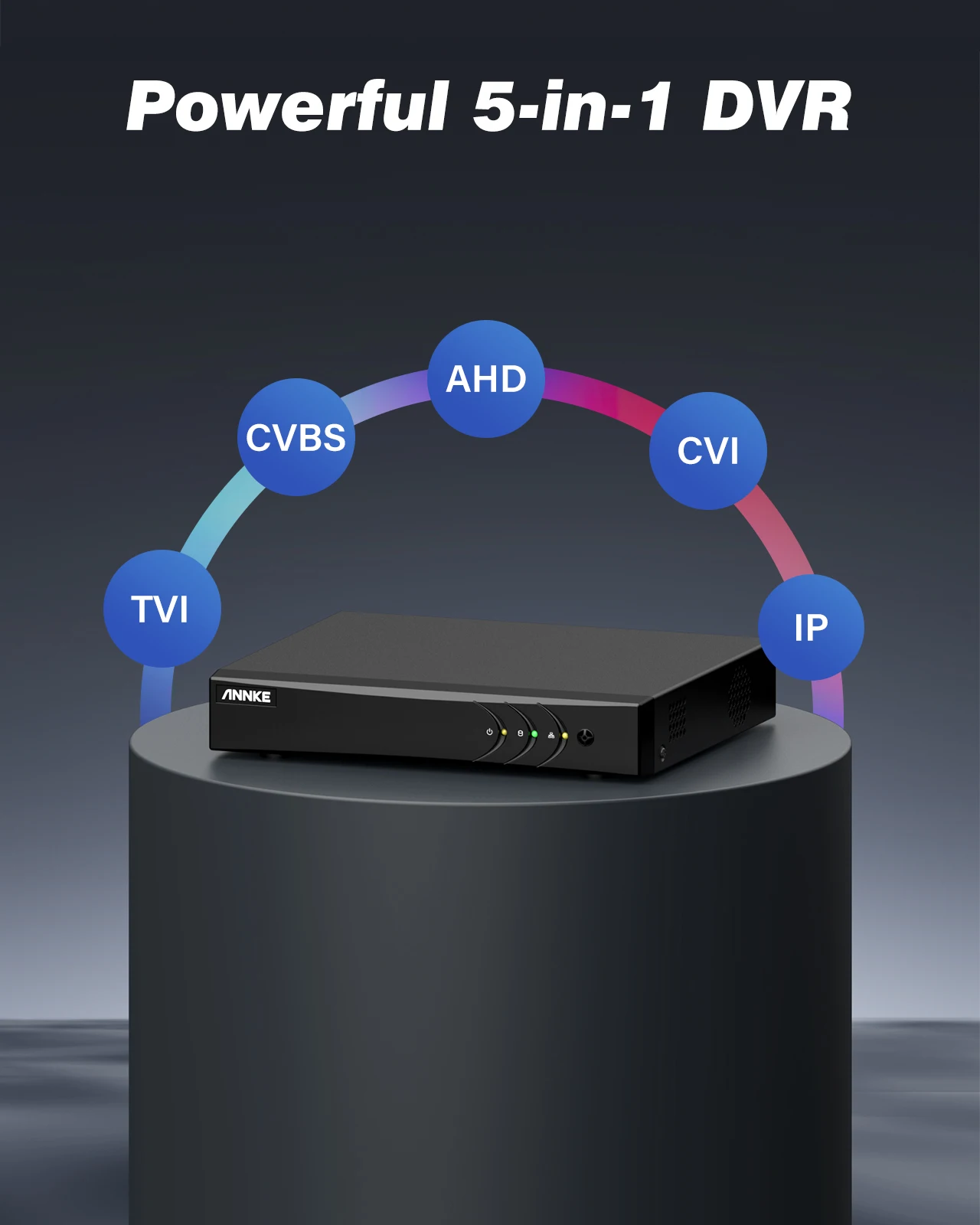 ANNKE 8-قناة 5MP H.265 + DVR نظام كاميرا الأمن مع أربعة 2MP NightChroma كاميرات CCTV خارجية مقاومة للماء