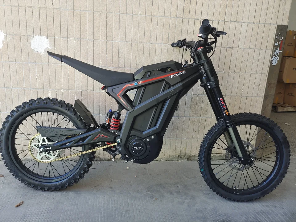 16800W Peak Power Mid‑Drive Electric Dirt Bike EKXBIKE M1, Max Speed 100KM/h Adult Off‑Road Mountain Electric Motorcycle, 72V 50Ah Lithium Battery High Speed Ebike image 2