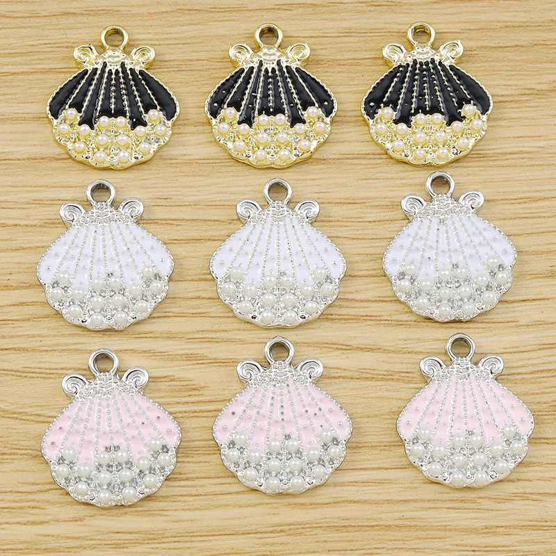 10 Stück gemischte niedliche Kristall-Seestern-Muschel-Fischschwanz-Anhänger für die Schmuckherstellung von Ohrringen, Halsketten, Armbändern, DIY-Bastelarbeiten und Geschenken – Detail 12