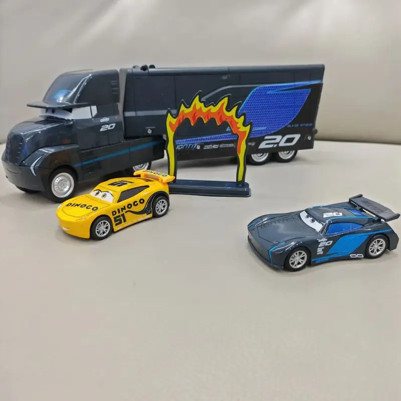 新発売 トイ・ストーリー3 ジャクソン・ストーム 合金製モデルカー レール付き慣性車体 子供向けおもちゃ コレクション ギフトボックスセット プレイビークル＆モデル