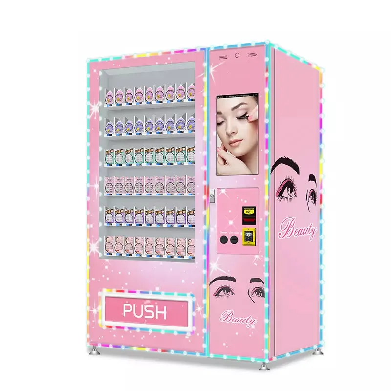 Touch Screen Self Eyelash Makeup Cosmetics Vending Machine BeautyToys Snacks Hair Lash Jewelry Vending Machines Vendors for Sale