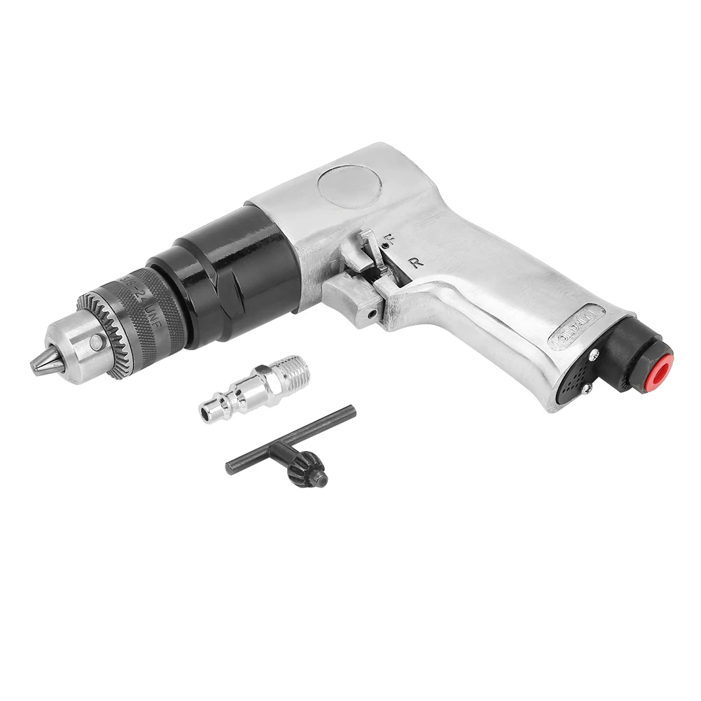 3/8 "1700 rpm Hoge snelheid Pneumatische Boor Omkeerbare Rotatie Luchtboor Tool voor Gat Boren Pneumatische Boor
