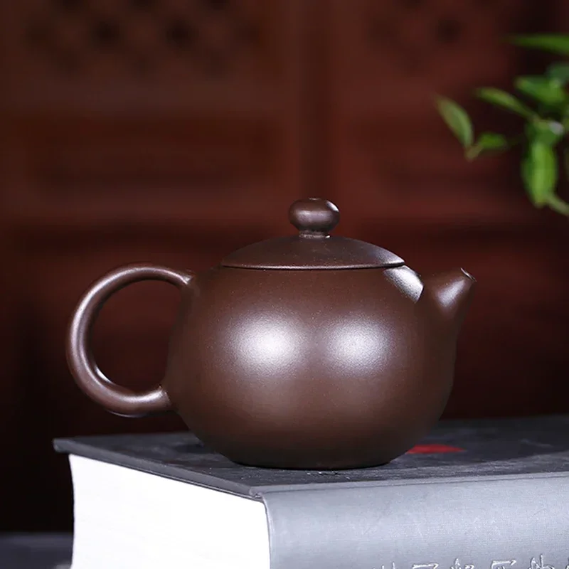 120ML China Yixing Teapot Zisha Xishi Tea Pot Handmade Kettle Purple Clay Suit Tieguanyin Puer Kettle Tea Table Decoration