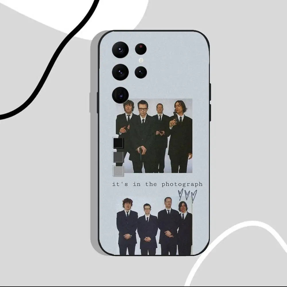 حافظة هاتف Weezer SZNZ للخريف لهاتف سامسونج S25، S24 Ultra، S20، S30 plus، S22 Plus، S23، Ultra 5G غلاف أسود من السيليكون