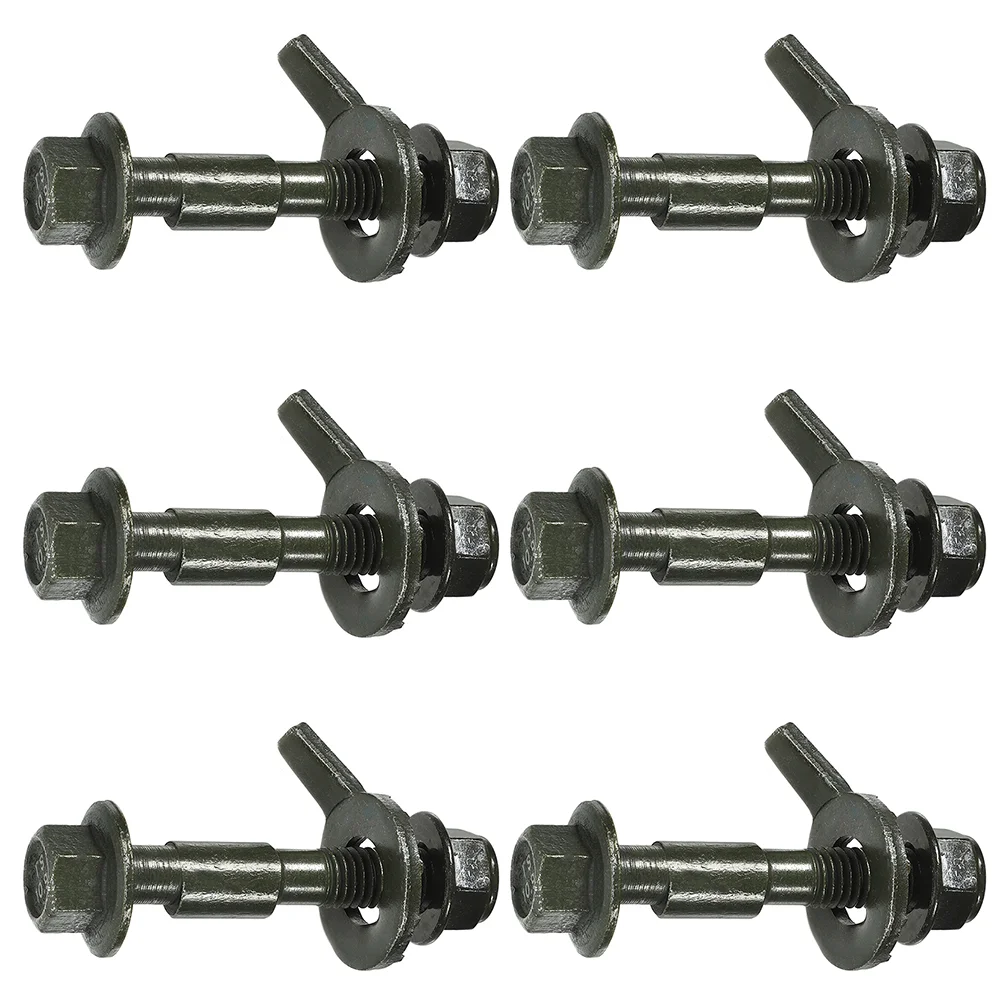 6 Pcs Auto Camber Adjusting Kit Bolt Adjustable Steel Correction Alignment for Vehicles