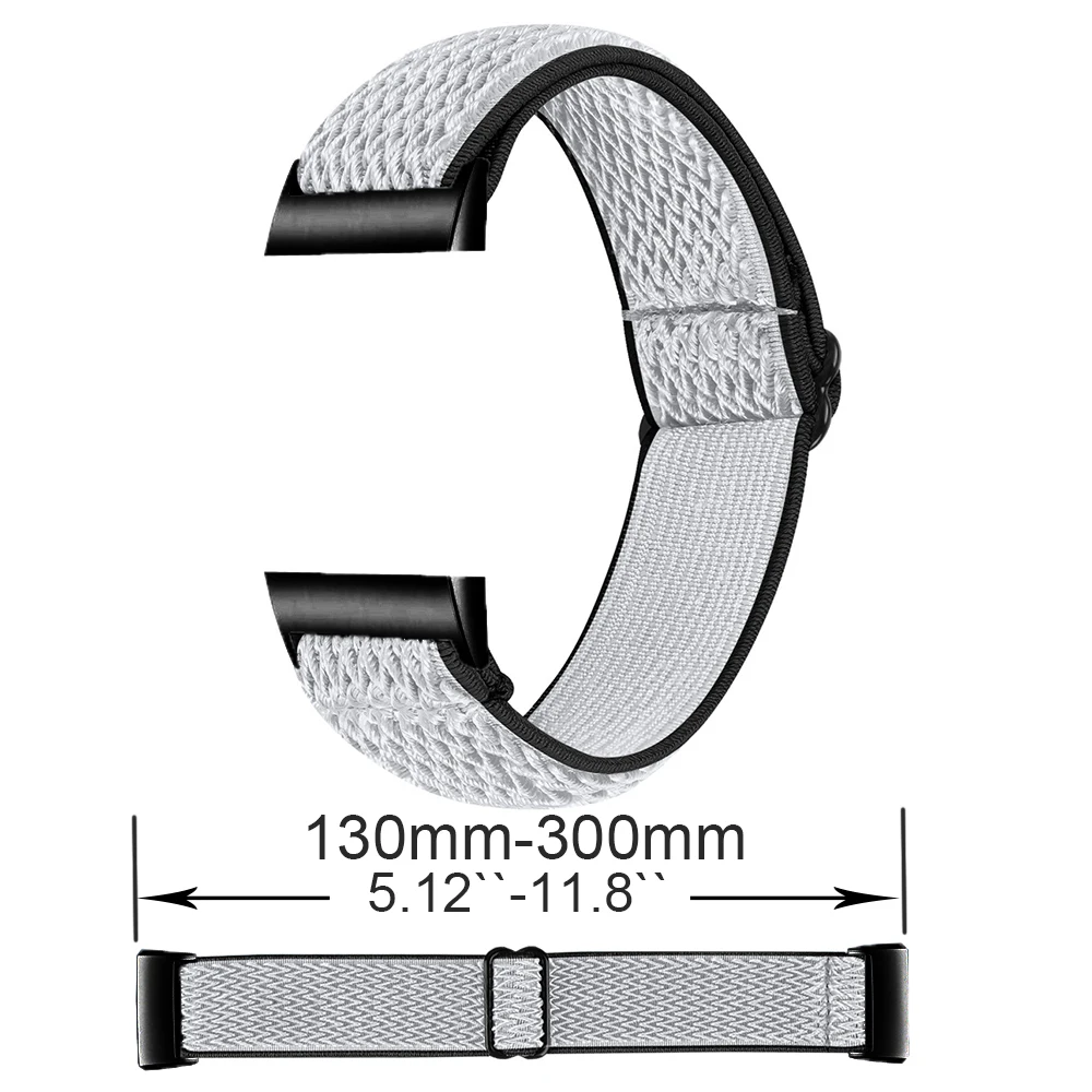 حلقة سوار نايلون مرنة لشحن Fitbit ، حزام معصم ساعة رياضية لشحن Fitbit 4 و 3 ، جديد