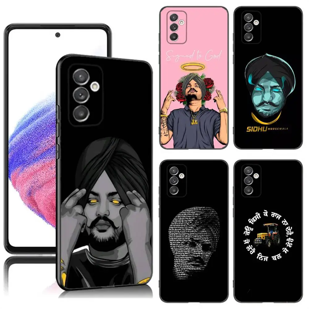 

Indian Sidhu Moose Wala Phone Case For Samsung S24,23,22,30,21,10,9,Ultra,Plus,Lite,FE,5G Black Soft Case