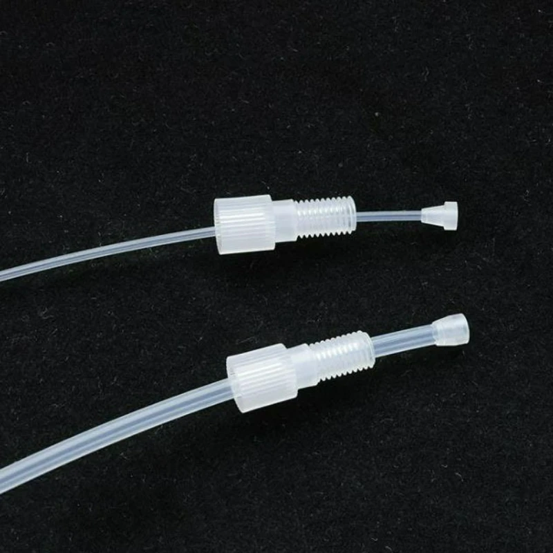 PTFE Plastic Inverted Cone Joint Two-piece Set 1/4-28UNF and M6 Hard Tube Joint Mass Spectrometry Liquid Chromatography Joint