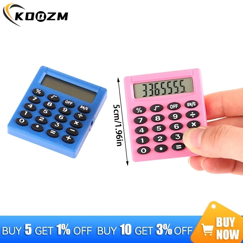 Gepersonaliseerde Mini Candy Color School Office Electronics Creatieve Rekenmachine Pocket Briefpapier Kleine Vierkante Rekenmachine