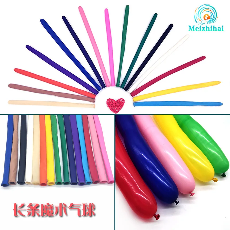 360 Strip Color Creative Magic Balloon Animal Woven Shape Children's Party Opening Layout Balloon Suit