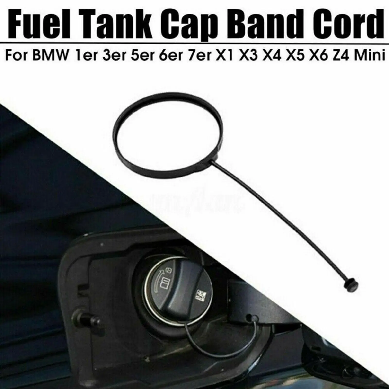 Car Fuel Tank Cap Cover Line Cable Rope 16117193372 For BMW F01 F10 F15 F20 F25 F30 F34 E46 E60 E70 E84 E90 Petrol Diesel N8N3