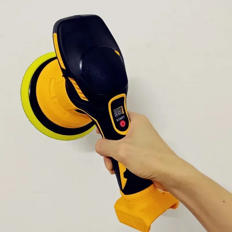 Electric Car Polisher Cordless Auto Polishing Machine Power Tools 8 Gears Waxing Sanding Sealing Fit for DeWALT 20V Battery