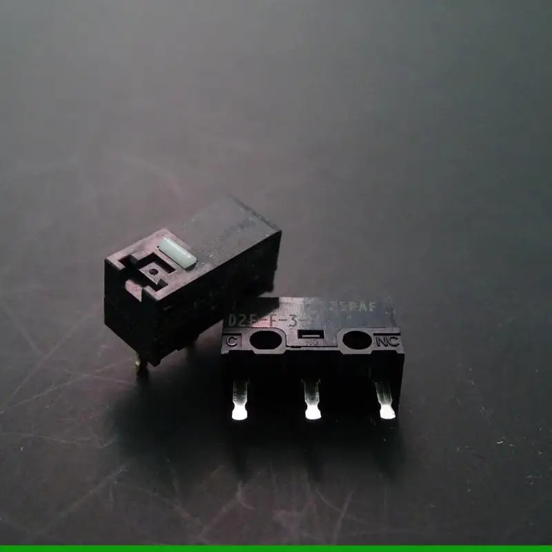 U55C 2PCS ตามหลักสรีรศาสตร์ D2F-F-3-7 0.74N เมาส์ Microswitch สำหรับคีย์บอร์ดเกมในสำนักงาน