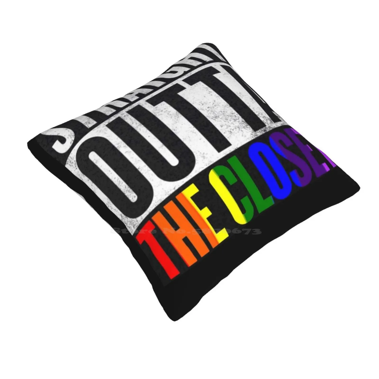 Straight Outta The Closet Bedroom Office Hug Pillowcase Straight Outta Compton Pride Coming Out Gay Lesbian Lgbt Movie