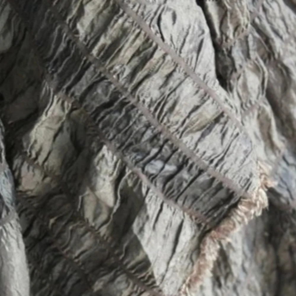 

Earth Colored Elastic Pleated Fabric Creative Transformation Fabrics for Diy Sew Design Fashion Clothing Per Meter Wholesale