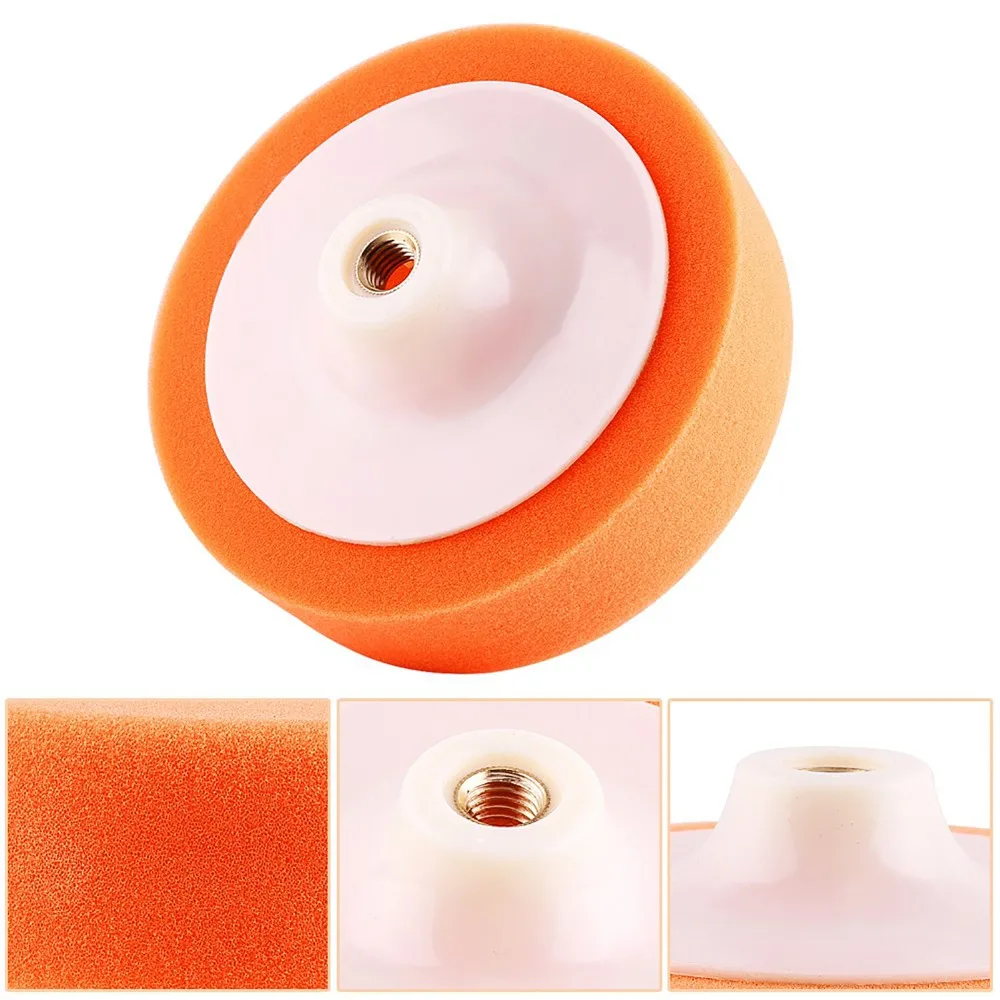 Professional 6 Inch Polishing Pad Wheel Orange Sponge Buffing Pad Wear-Resistant Car Polishing Pads Auto Detailing Shop