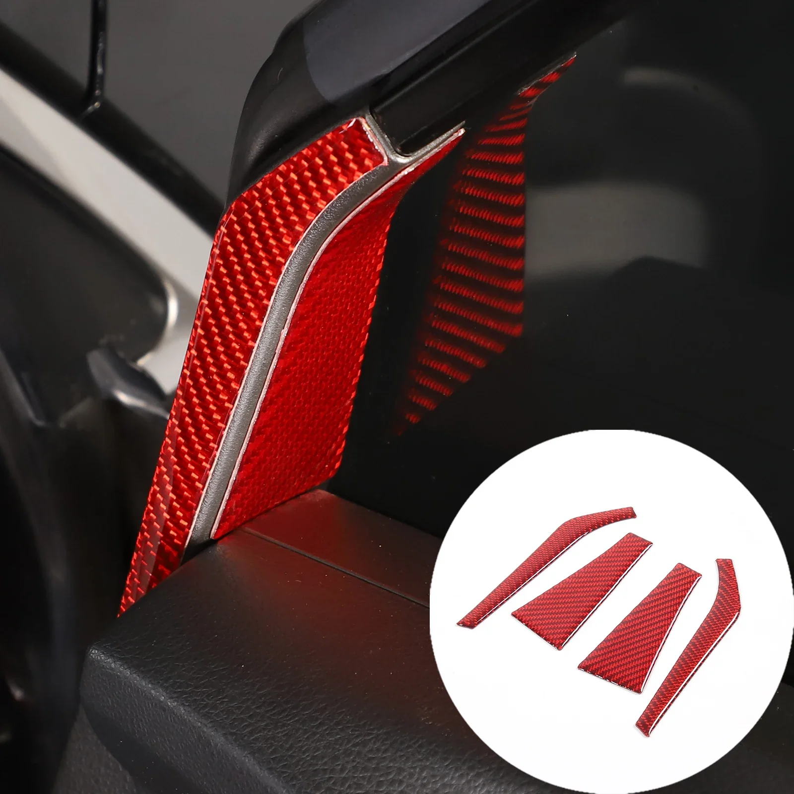 

For Subaru Forester 2013-2018 Soft Carbon Fiber Car A-Pillar Door Inner Triangle Trim Glass Sticker Auto Accessories