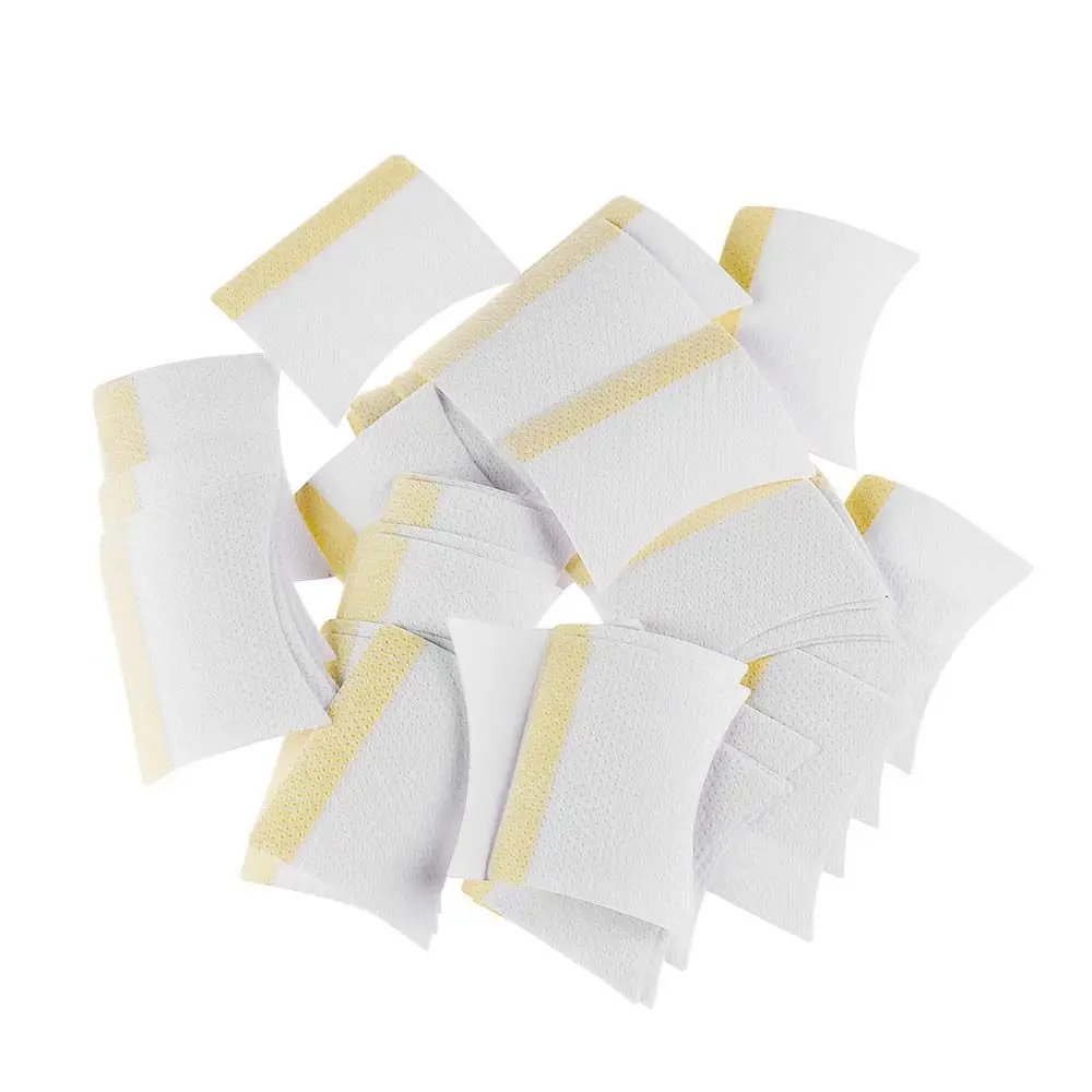 Wischt Baumwolle Vlies Wimpern verlängerung Patches Pfropfen Wimpern Aufkleber falsche Wimpern Kleber Entferner Wimpern entferner Pads