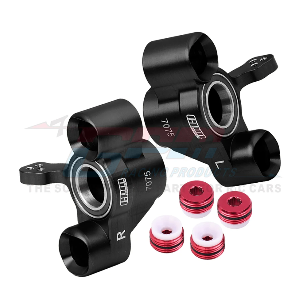 GPM Metal Alloy Front Steering Block Steering Cup Hub AR330505 for ARRMA 1/7 Big Rock 1/8 Kraton Notorious Outcast Exb 6S RC Car
