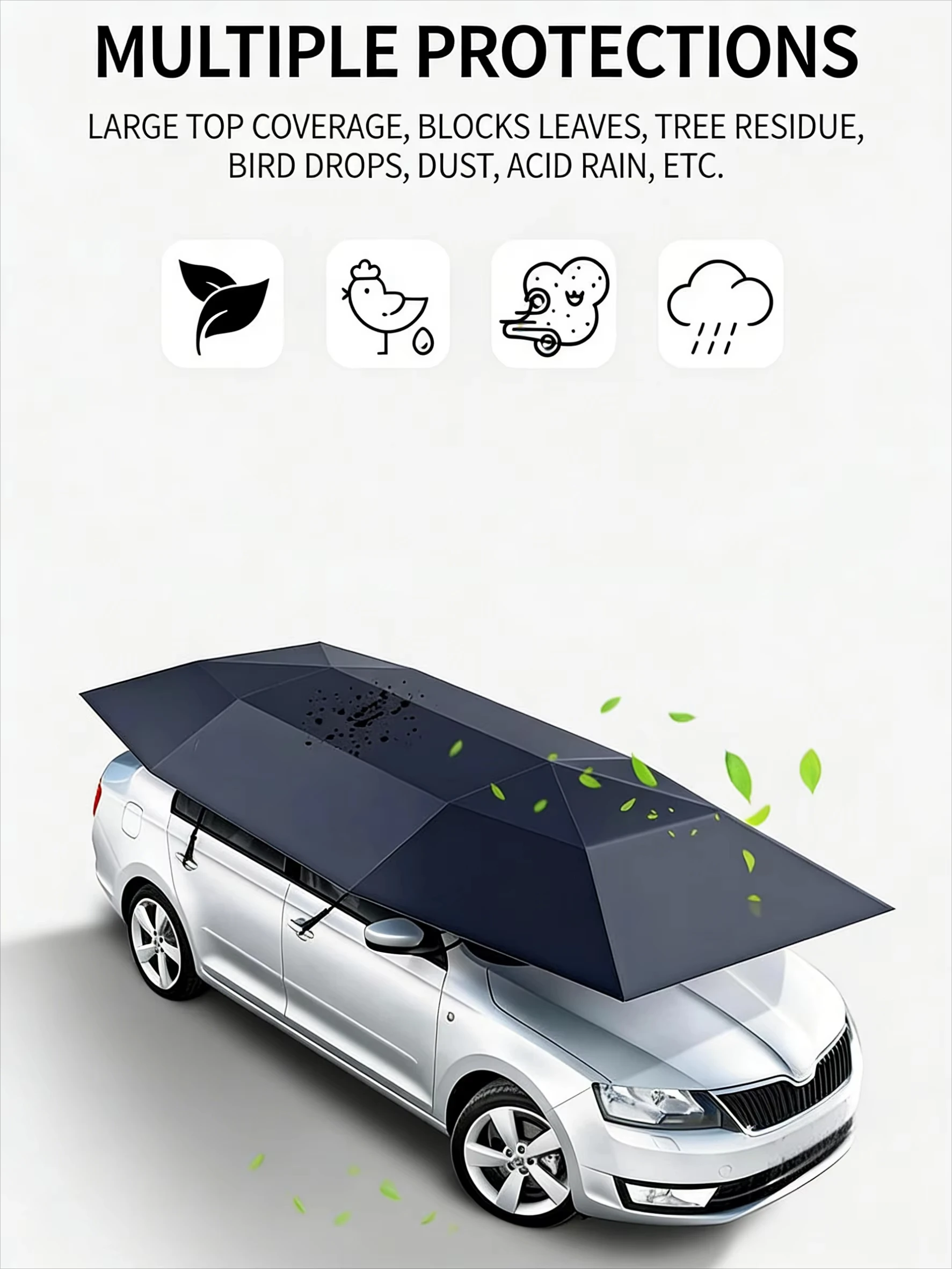 Hot Sale Factory Direct High Quality Waterproof Car Cover Automatic Remote Control Car Umbrella for Outdoor Car Protection