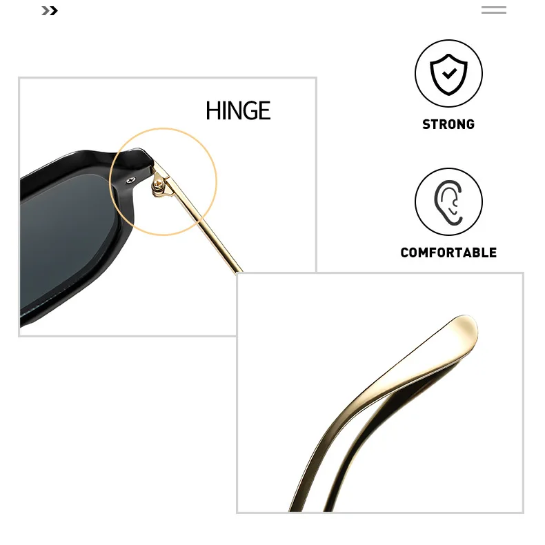 2026 Herren-Sonnenbrille: Schlichte Designer UV400 Piloten-Sonnenbrille mit Metallbügeln – Modische Reise-Sonnenbrille für Herren – Detail 6