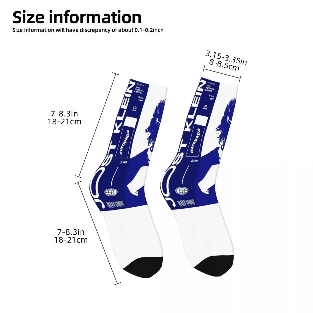 Joost Klein Europapa Eurovisions 2024 Netherlands Holland Middle Socks for Women Men Merch All Seasons Soft Crew Socks Non-slip