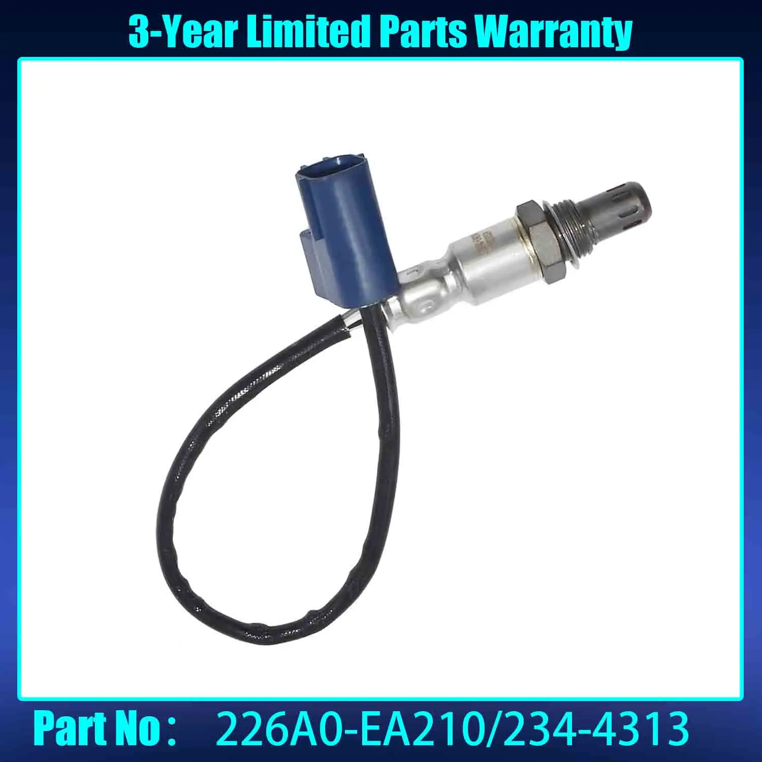 234-4313 Sensor de oxígeno O2 aguas abajo compatible con Nissan 05-12 Frontier Xterra Pathfinder, 12-14 NV1500 NV2500 NV3500