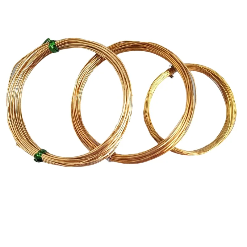 

6mm 0.7mm 0.8mm 7m Brass Craft Wire Round Bendable Jewelry Making DIY Accessories
