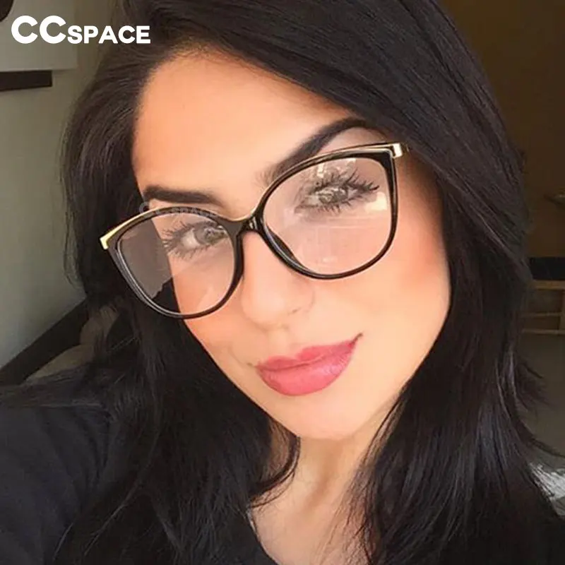 

48052 Plastic Titanium Cat Eye Retro Glasses Frames Ultralight Men Women Optical Fashion Computer Glasses