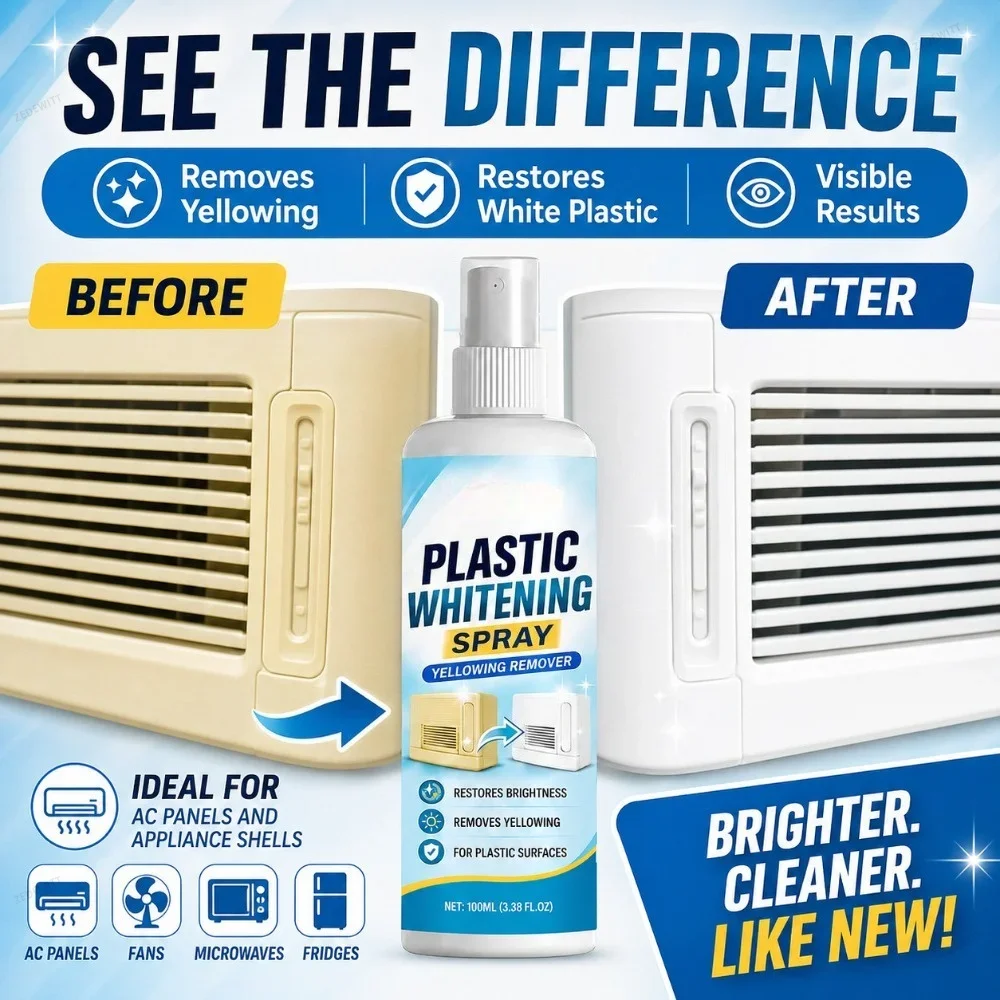 All Purpose Cleaner 100ml Plastic Yellow Remover & Whitening Agent for AC Bathroom Car Headlight Restoration Kit