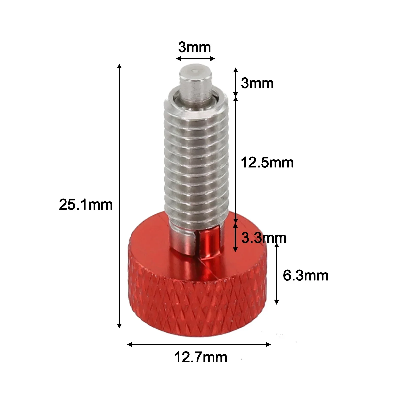 For Dies Chassis Cabins M6 Quick-Release Pin Hand Spring Plunger Non-slip Pinched Handle Portable Retractable Practical