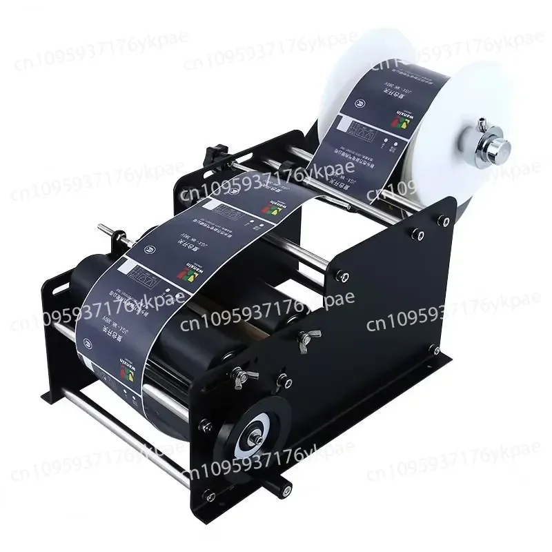 MT-30 Manual Labeling Machine, Round Bottle Plastic Glass Metal Labeling Machine, Self-adhesive Label Handle Labeling