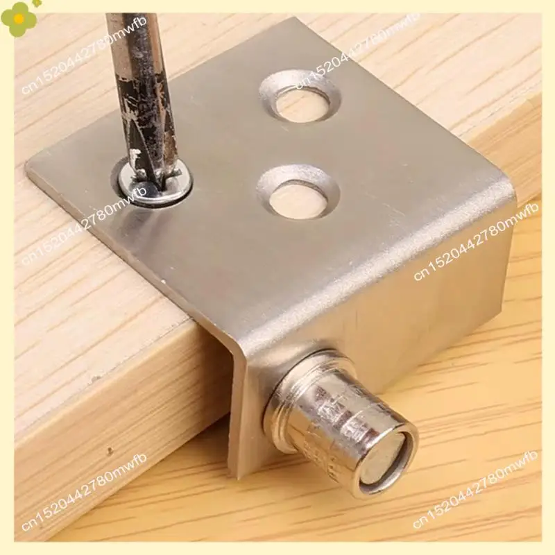 

LDHL 10Pcs Concealed Hinges Invisible Cabinet Up And Down Door Pivot CT Corner Codes For Wood Panel Cupboard Display Support