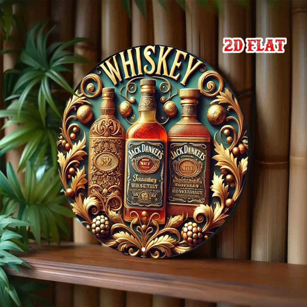 Round Aluminum Sign——Decorative Wall Sign for Homes, Garages, Restaurants, Cafes, Perfect for Room Decoration 4.0 1 Review ౹ 3 Sold