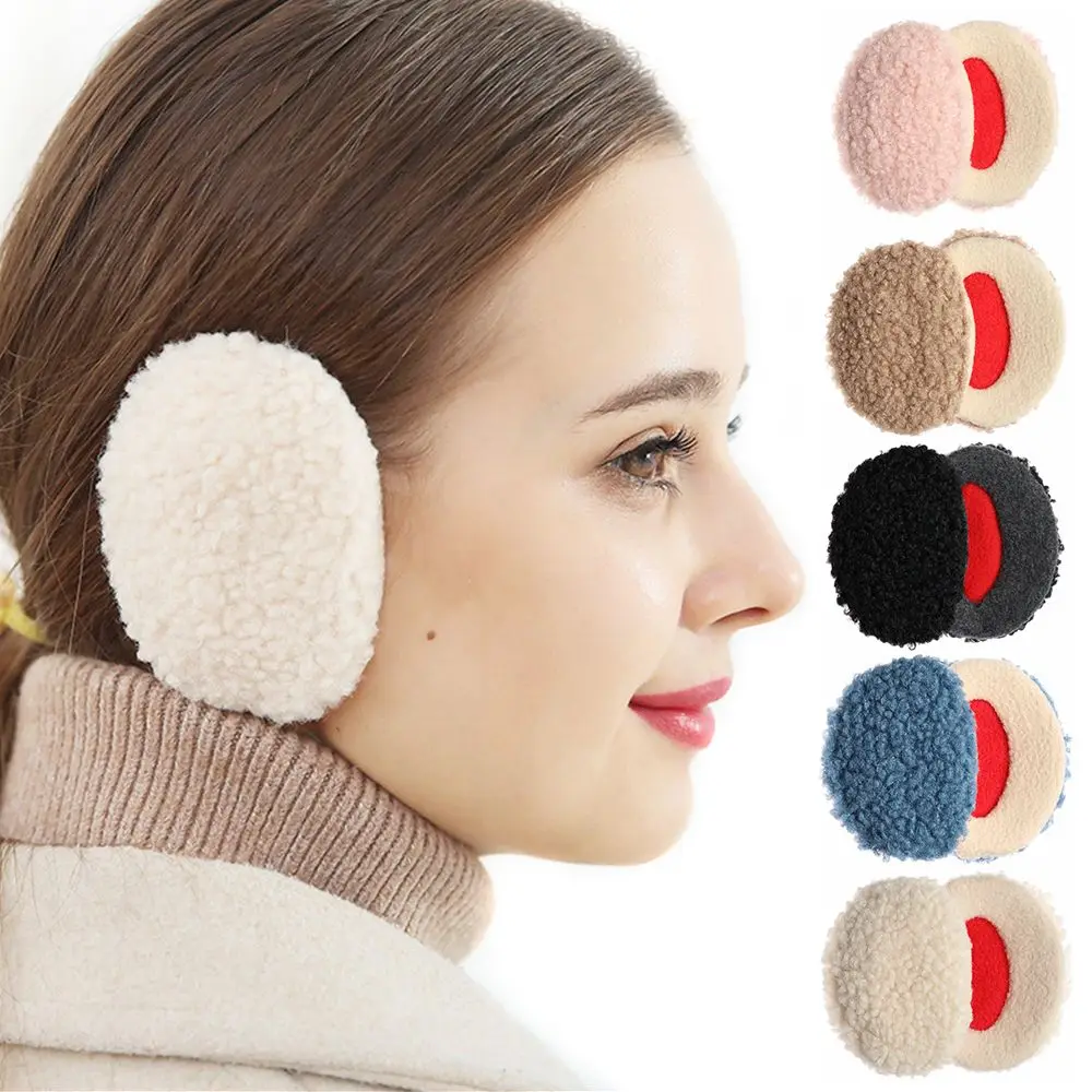 Windproof Soft Fleece Ear Protection Winter Bandless Ear Muffs Ear Warmers Ear Cover Earmuffs