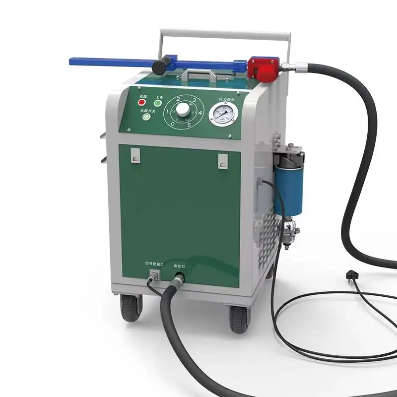 Dry Ice Blasting Machine 7.5Kg Capacity, Low-Temperature Cleaning, 750-Watt High-Pressure Cleaner, 1-Year