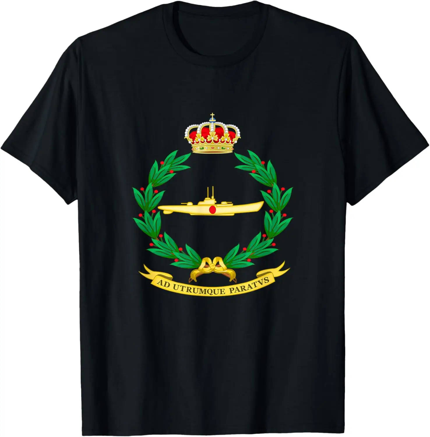 Emblema FLOSUB Ejército Español Flotilla Submarinos Camiseta T-shirt Short Sleeve Casual 100% Cotton Shift