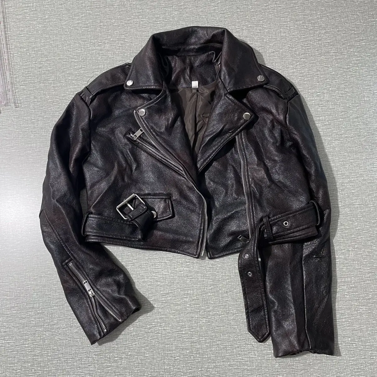 Americano vintage jaqueta de manga longa punk subcultura estilo feminino casaco casual puro clolor harajuku outono feminino streetwear