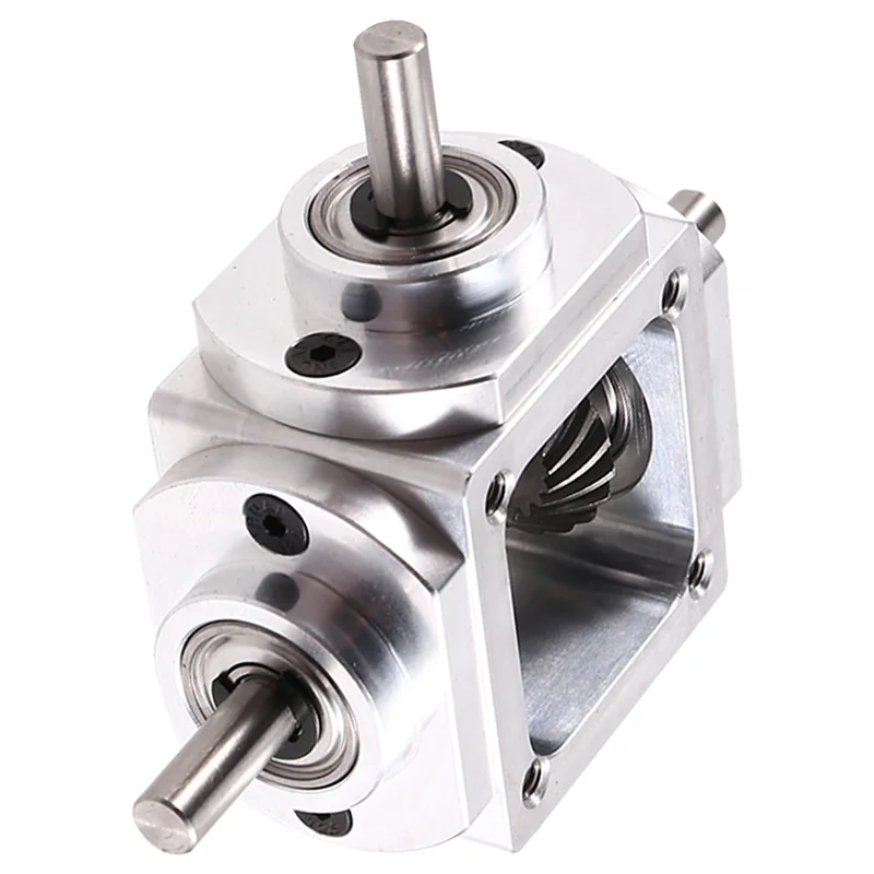 AT05-Gearbox 90 graus ângulo reto caixa de engrenagens cônica com furo de montagem 1:1 eixo 1 módulo 20 dentes engrenagens cônicas