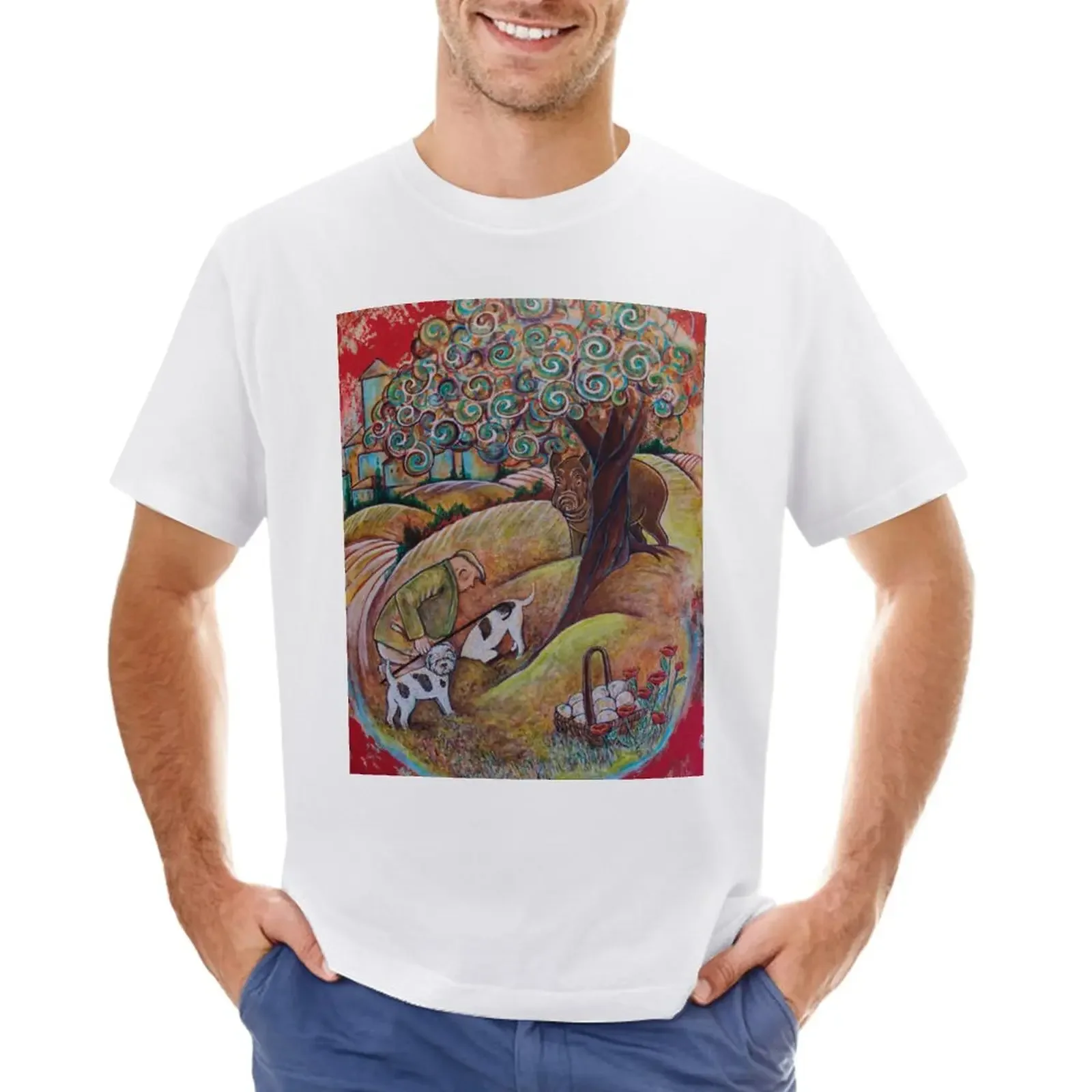 

The Truffle Hunter T-Shirt hippie clothes Aesthetic clothing korean fashion Short sleeve tee mens t shirts