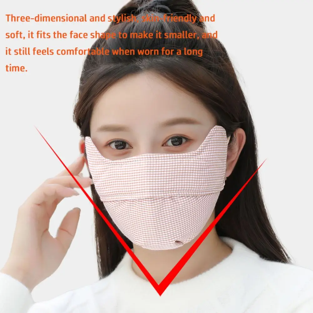 Fashion Breathable Warm Masks Pure Cotton Windproof Face Mask Thickened Skin-friendly Mouth Cover Outdoor